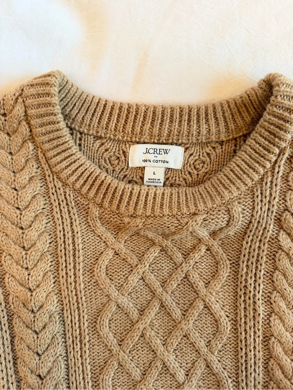 J. Crew warm cable